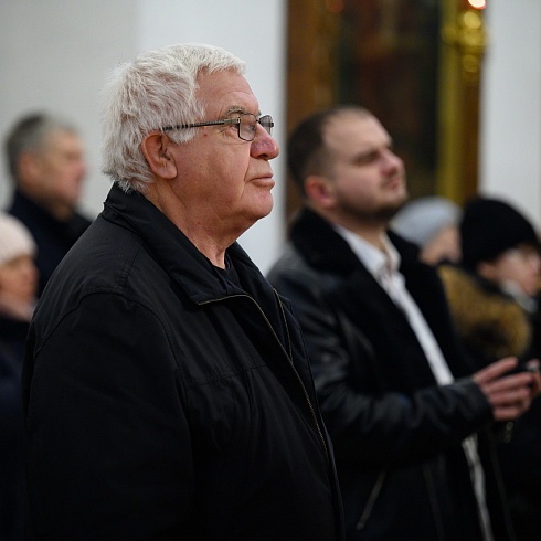 В празднование Крещения Господня митрополит Матфей совершил Литургию и Великое освящение воды в Свято-Троицком кафедральном соборе