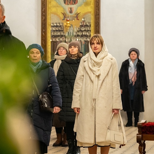 В праздник Сретения Господня митрополит Матфей совершил Литургию в кафедральном соборе