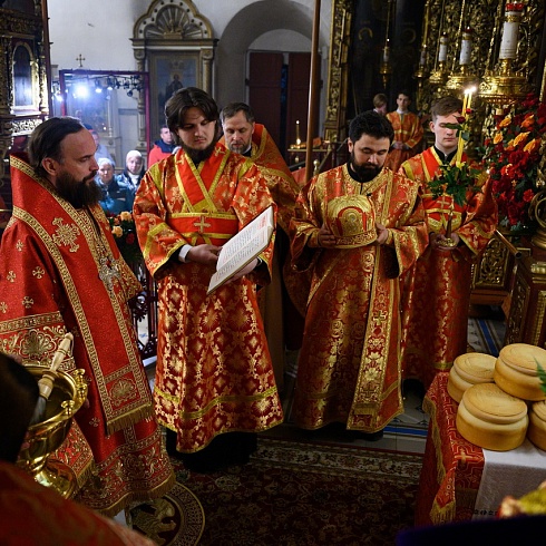 В праздник Светлого Христова Воскресения митрополит Арсений совершил Пасхальное богослужение