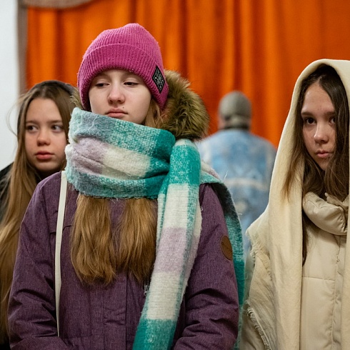В праздник Сретения Господня митрополит Матфей совершил Литургию в кафедральном соборе