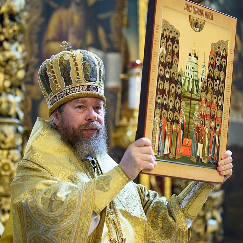 Митрополит Псковский и Порховский Тихон возглавил праздничное богослужение в день Собора всех Псковских святых