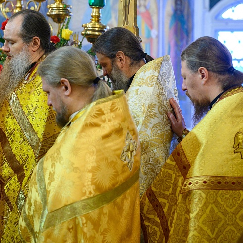 В свой день Ангела митрополит Матфей совершил Божественную Литургию в Свято-Троицком кафедральном соборе