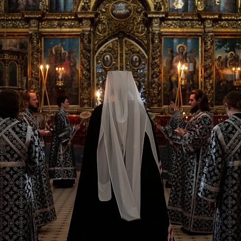 Митрополит Матфей совершил чтение покаянного канона святителя Андрея Критского в Свято-Троицком соборе