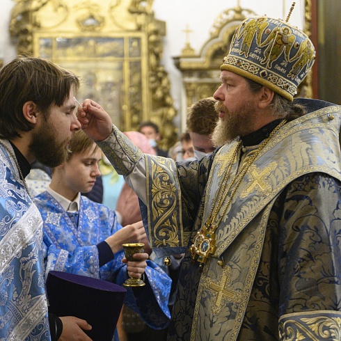 Праздник Рождества Пресвятой Богородицы торжественно отметили в Троицком соборе г. Пскова