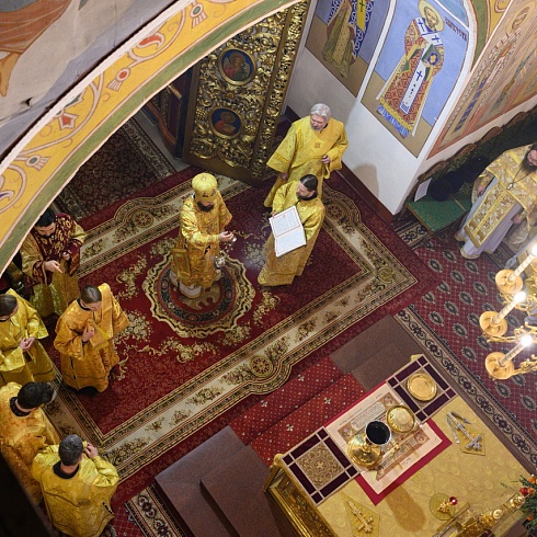 В престольный праздник, день памяти благоверного князя Всеволода-Гавриила, митрополит Арсений совершил торжественные богослужения в Свято-Троицком кафедральном соборе г. Пскова